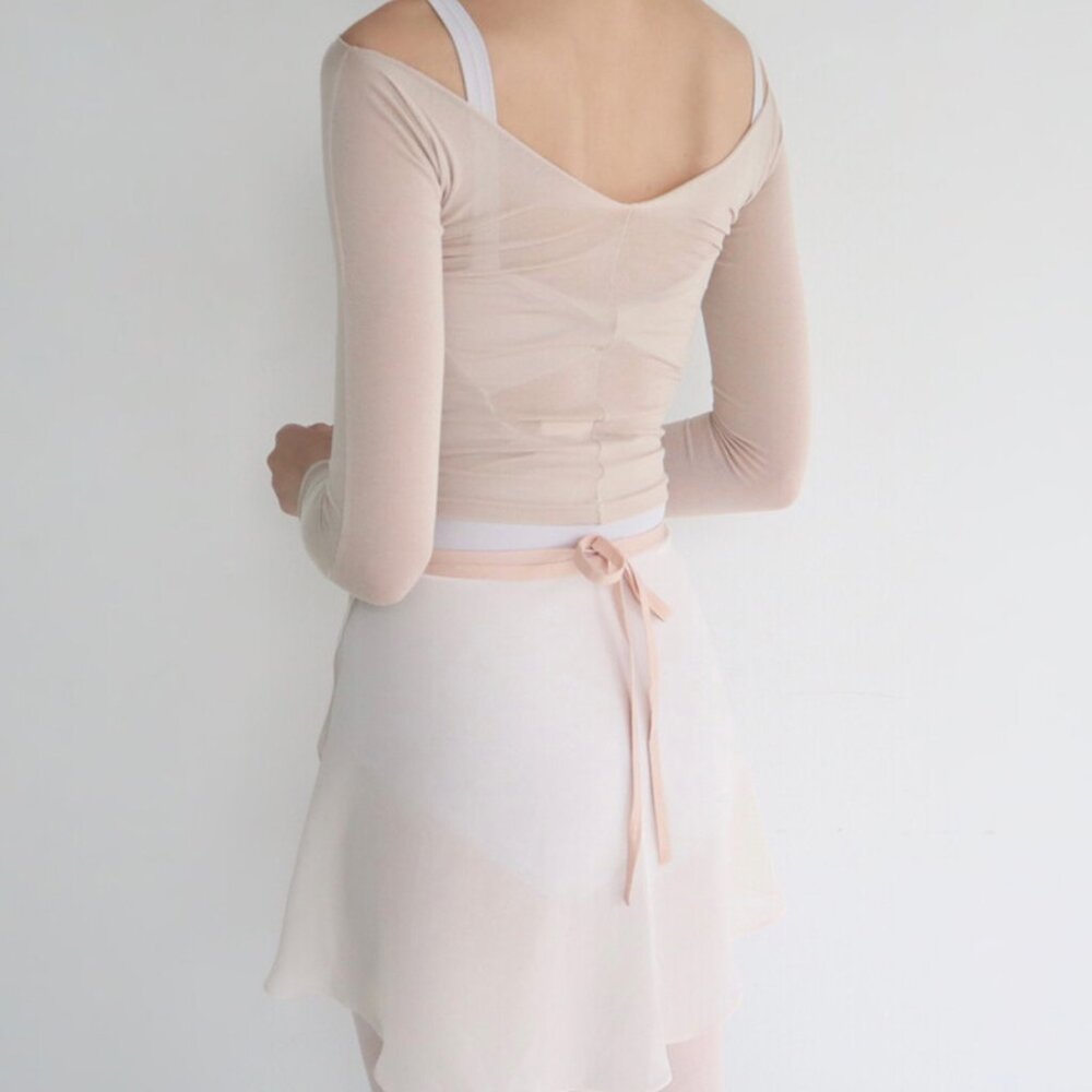 Lalawear off-shoulder warm-up top